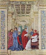 Melozzo da Forli Pope Sixtus IV appoints Bartolomeo Platina prefect of the Vatican Library painting